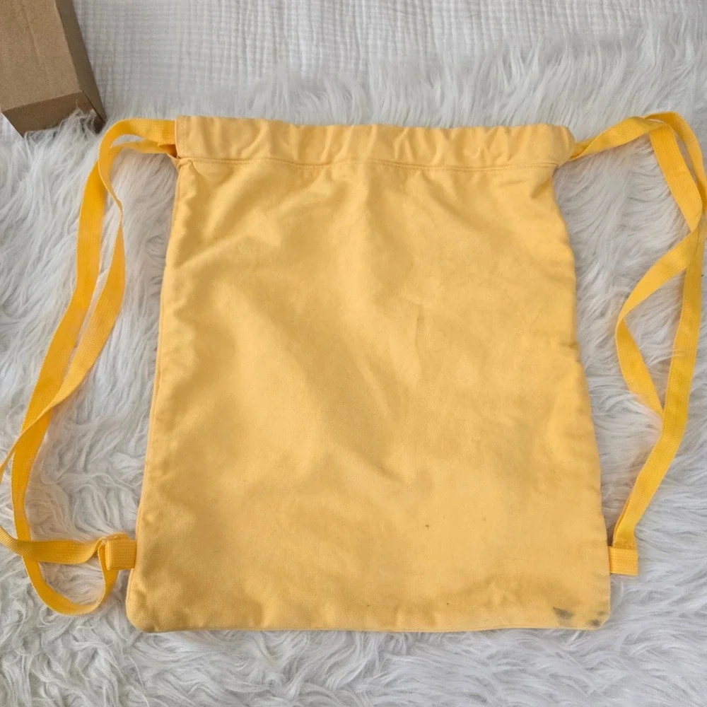 Yuengling Golden Pilsner Yellow Drawstring Backpack Cotton Canvas Beer Promo Bag